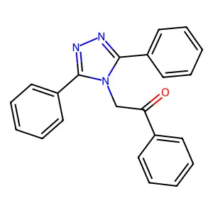 2-(3,5-diphenyl-4H-1,2,4-triazol-4-yl)-1-phenylethanone structure