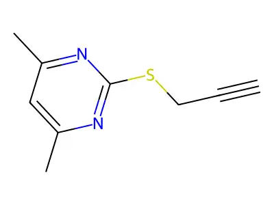 4,6-Dimethyl-2-(prop-2-yn-1-ylsulfanyl)pyrimidine structure