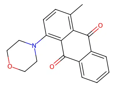 1-Methyl-4-morpholin-4-ylanthracene-9,10-dione structure