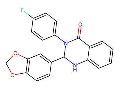 2-(1,3-Benzodioxol-5-yl)-3-(4-fluorophenyl)-1,2-dihydroquinazolin-4-one structure