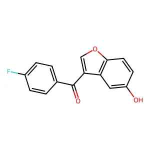 (4-Fluorophenyl)(5-hydroxybenzofuran-3-yl)methanone structure
