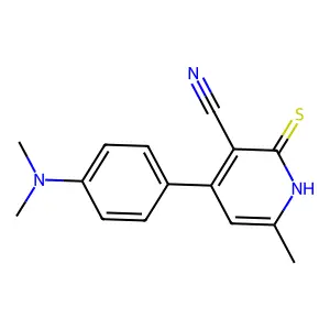 4-(4-(Dimethylamino)phenyl)-6-methyl-2-thioxo-1,2-dihydropyridine-3-carbonitrile structure