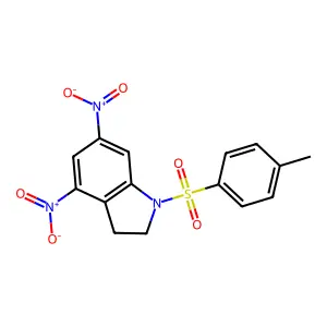 1-[(4-Methylphenyl)sulfonyl]-4,6-dinitroindoline structure
