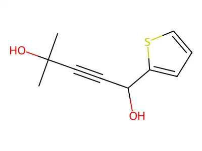 4-Methyl-1-(2-thienyl)pent-2-yne-1,4-diol structure