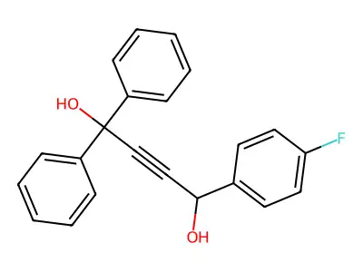 4-(4-Fluorophenyl)-1,1-diphenylbut-2-yne-1,4-diol structure