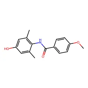 N-(4-hydroxy-2,6-dimethylphenyl)-4-methoxybenzamide structure