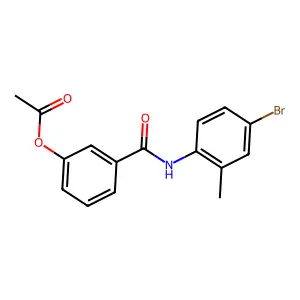 3-((4-Bromo-2-methylphenyl)carbamoyl)phenyl acetate structure