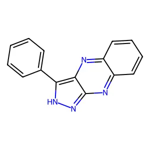 3-phenyl-1H-pyrazolo[3,4-b]quinoxaline structure