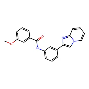 N-(3-imidazo[1,2-a]pyridin-2-ylphenyl)-3-methoxybenzamide structure