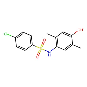 4-chloro-N-(4-hydroxy-2,5-dimethylphenyl)benzenesulfonamide structure
