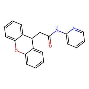 N-(吡啶-2-基)-9H-吨-9-乙酰胺 structure