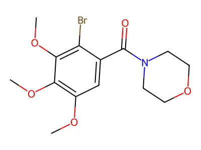 4-(2-Bromo-3,4,5-trimethoxybenzoyl)morpholine structure