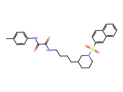 N1-(4-(1-(Naphthalen-2-ylsulfonyl)piperidin-3-yl)butyl)-N2-(p-tolyl)oxalamide structure