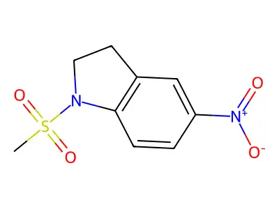 1-(Methylsulfonyl)-5-nitroindoline structure