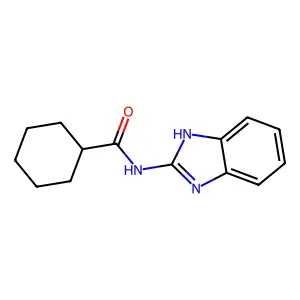 N-(1H-1,3-苯并二氮唑-2-基)环己烷甲酰胺 structure