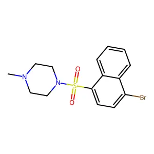 1-((4-Bromonaphthalen-1-yl)sulfonyl)-4-methylpiperazine structure