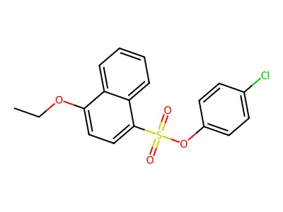 4-Chlorophenyl 4-ethoxynaphthalene-1-sulfonate structure