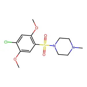 1-(4-Chloro-2,5-dimethoxyphenyl)sulfonyl-4-methylpiperazine structure