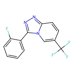 3-(2-Fluorophenyl)-6-(trifluoromethyl)-[1,2,4]triazolo[4,3-a]pyridine structure