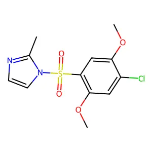 1-(4-Chloro-2,5-dimethoxyphenyl)sulfonyl-2-methylimidazole structure