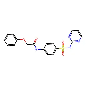 2-phenoxy-N-[4-(pyrimidin-2-ylsulfamoyl)phenyl]acetamide structure