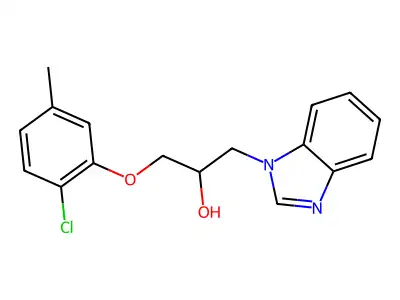 1-(Benzimidazol-1-yl)-3-(2-chloro-5-methylphenoxy)propan-2-ol structure
