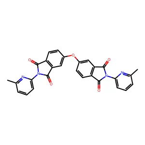 5,5'-oxybis(2-(6-methylpyridin-2-yl)isoindoline-1,3-dione) structure