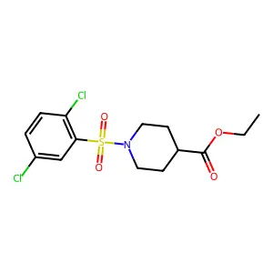 Ethyl 1-[(2,5-dichlorophenyl)sulfonyl]-4-piperidinecarboxylate structure