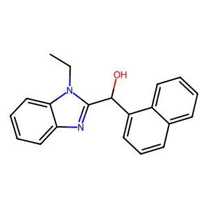 (1-Ethylbenzimidazol-2-yl)-naphthalen-1-ylmethanol structure
