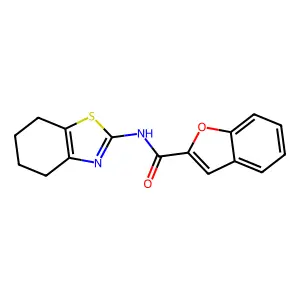 N-(4,5,6,7-tetrahydro-1,3-benzothiazol-2-yl)-1-benzofuran-2-carboxamide structure