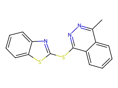 1-(1,3-Benzothiazol-2-ylsulfanyl)-4-methylphthalazine structure