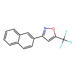 3-(2-Naphthyl)-5-(trifluoromethyl)isoxazole structure