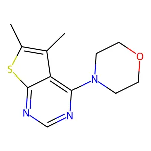 4-(5,6-Dimethylthieno[2,3-d]pyrimidin-4-yl)morpholine structure