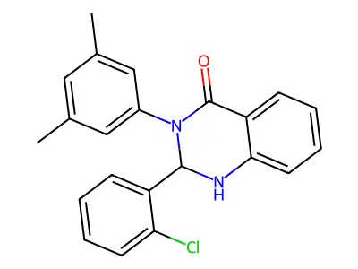 2-(2-Chlorophenyl)-3-(3,5-dimethylphenyl)-1,2-dihydroquinazolin-4-one structure
