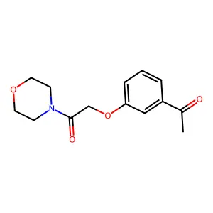 1-[3-(2-Morpholin-4-yl-2-oxoethoxy)phenyl]ethanone structure