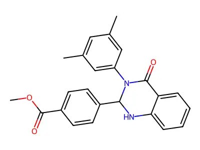 Methyl 4-[3-(3,5-dimethylphenyl)-4-oxo-1,2-dihydroquinazolin-2-yl]benzoate structure