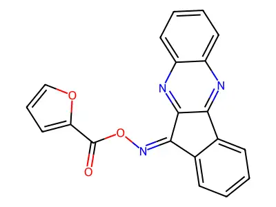 (Indeno[1,2-b]quinoxalin-11-ylideneamino) furan-2-carboxylate structure