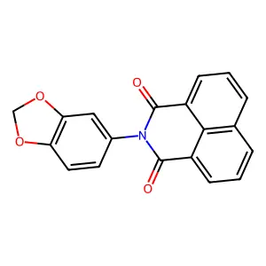 2-(1,3-benzodioxol-5-yl)-1H-benzo[de]isoquinoline-1,3(2H)-dione structure
