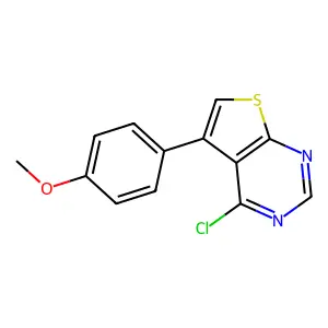 4-Chloro-5-(4-methoxyphenyl)thieno[2,3-d]pyrimidine structure