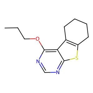 4-Propoxy-5,6,7,8-tetrahydro-[1]benzothiolo[2,3-d]pyrimidine structure