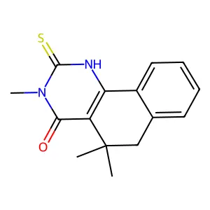 3,5,5-Trimethyl-2-sulfanylidene-1,6-dihydrobenzo[h]quinazolin-4-one structure