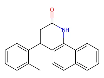 4-(2-methylphenyl)-3,4-dihydrobenzo[h]quinolin-2(1H)-one structure