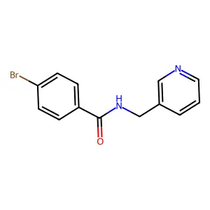 4-bromo-N-(pyridin-3-ylmethyl)benzamide structure