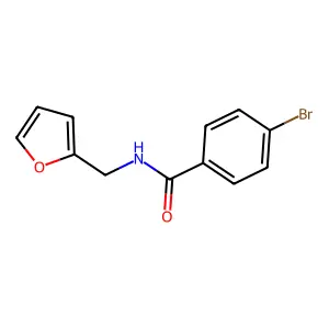 4-Bromo-N-(2-furanylmethyl)benzamide structure