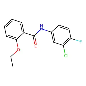 N-(3-chloro-4-fluorophenyl)-2-ethoxybenzamide structure