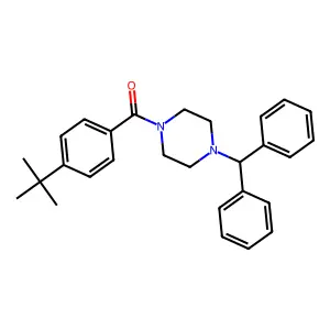 (4-Benzhydrylpiperazin-1-yl)-(4-tert-butylphenyl)methanone structure