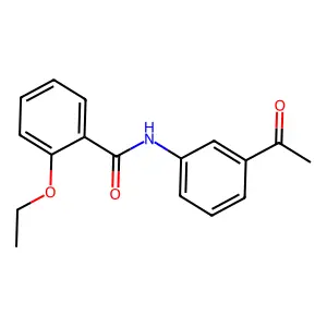 N-(3-acetylphenyl)-2-ethoxybenzamide structure