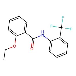 2-Ethoxy-N-(2-(trifluoromethyl)phenyl)benzamide structure