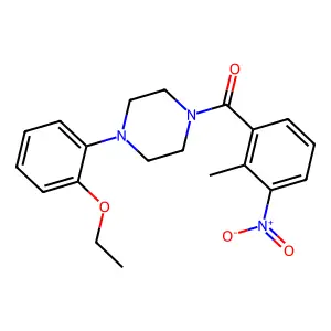 [4-(2-Ethoxyphenyl)piperazin-1-yl]-(2-methyl-3-nitrophenyl)methanone structure