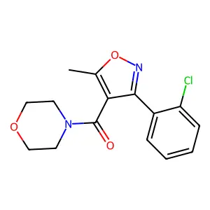 [3-(2-Chlorophenyl)-5-methyl-1,2-oxazol-4-yl]-morpholin-4-ylmethanone structure
